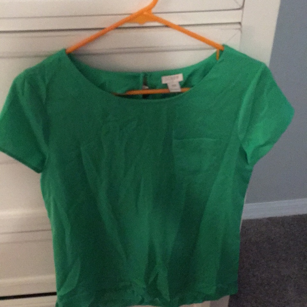 Jcrew short sleeve blouse